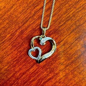 Diamond accent heart necklace